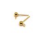 4, 20 or 50 Pieces: Gold 304 Stainless Steel Stud Earring Ball with Loop